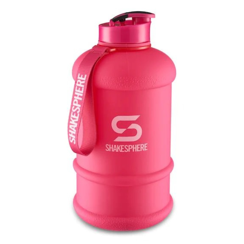 ShakeSphere Hydration Jug 1.3 L Matte Pink/White Logo