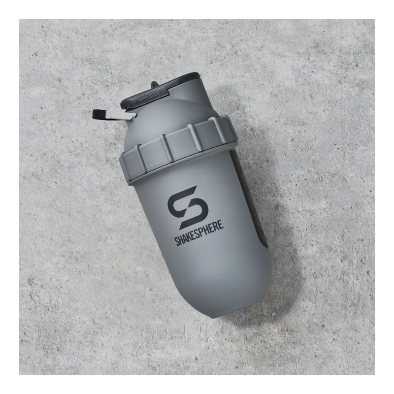 ShakeSphere Tumbler View 700mls Matte Grey/Grey Logo/Black Window Best Price in Abu Dhabi