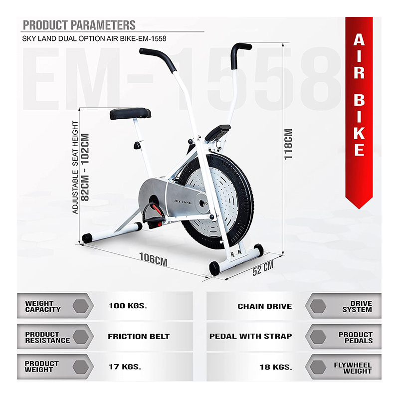 Sky Land Fitness Exercise Bike Air Cycle for Home Gym Best Price in UAE