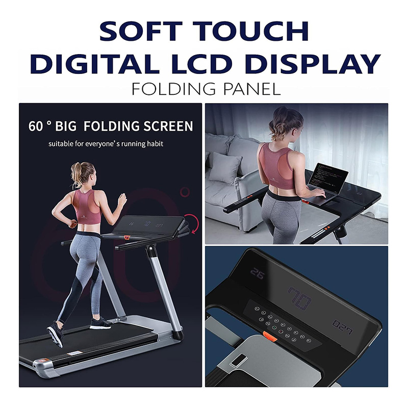 Sky Land Fitness Foldable Treadmill with LED Display Black Best Price in Abu Dhabi