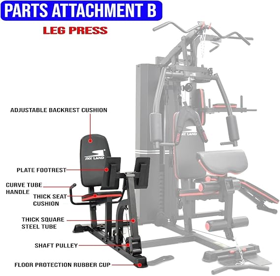 Sky Land Home Gym 3 Station Weight Stack With Pull up bar Sit Up Power Tower Workout Stand Bench Press Best Price in Ajman