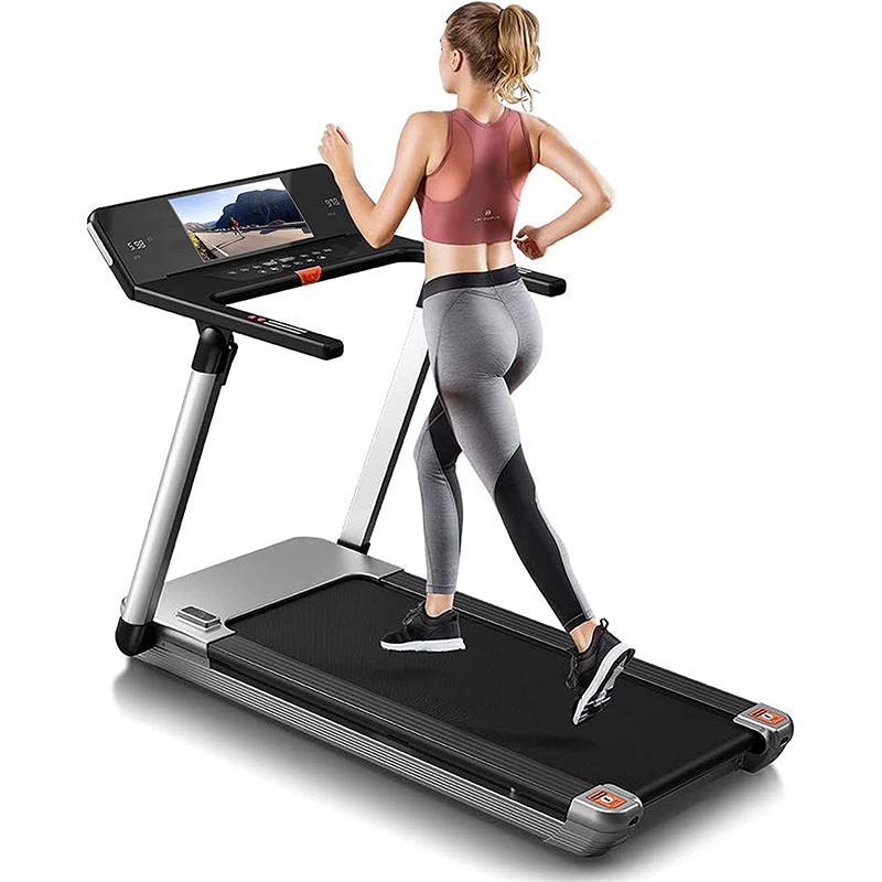 Sky Land Mini-Pro Folding Treadmill with TFT Display  and Bluetooth - Gray Color