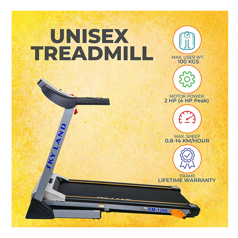 Sky Land Powerful Motor DC 2 HP - 4HP Peak Treadmill Best Price in UAE