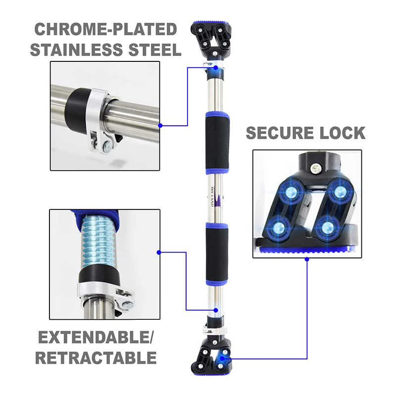 Skyland Adjustable Doorway Gym Horizontal Steel Bar Chin Pull Up Home Workout Best Price in Abu Dhabi