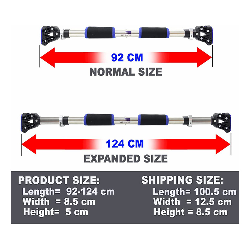 Skyland Adjustable Doorway Gym Horizontal Steel Bar Chin Pull Up Home Workout EM-1866 Best Price in Dubai