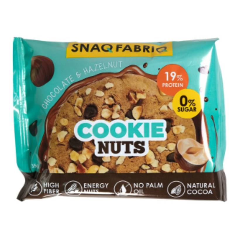 Snaq Fabriq Cookie Nuts 35 G 12 Pcs in Box - Chocolate with Hazelnut Best Price in Dubai