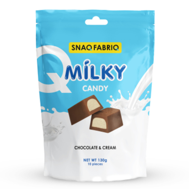 Snaq Fabriq Milk Chocolate Candy with Filling 130 G 15 Pcs in Box - Creamy