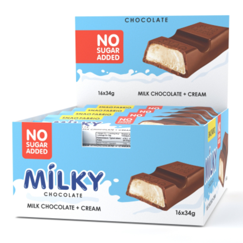 Snaq Fabriq Milk Chocolate with Filling 34 G 16 Pcs in Box - Creamy Best Price in UAE