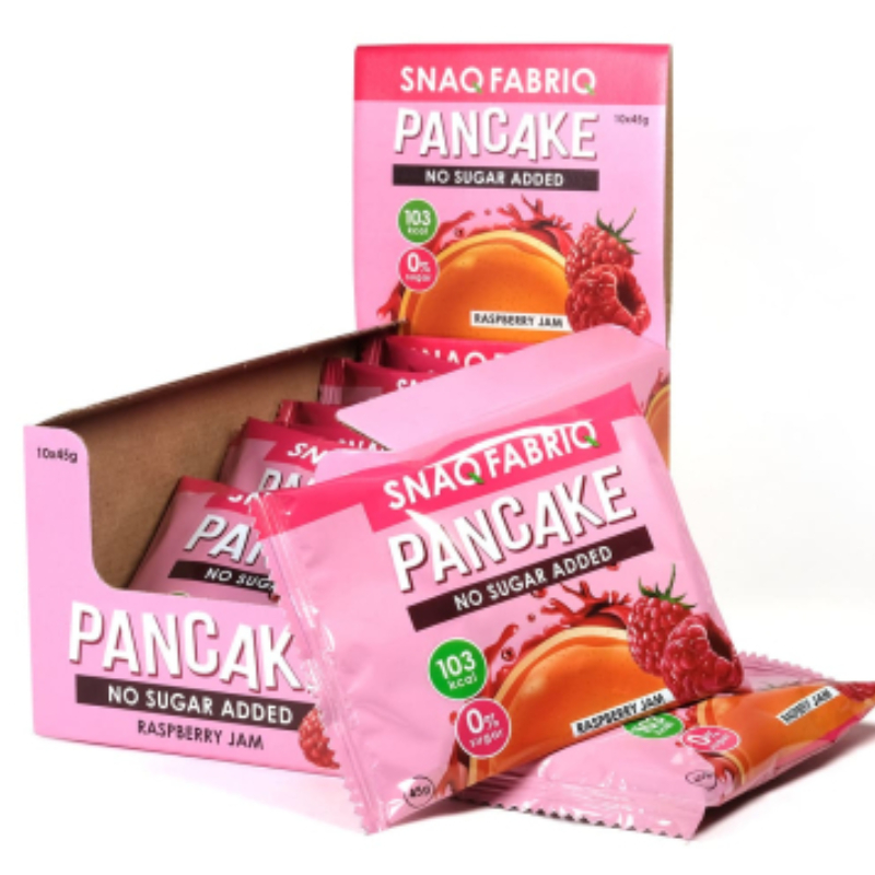 Snaq Fabriq Pancake 45 G 10 Pcs in Box - Raspberry Jam Best Price in Abu Dhabi