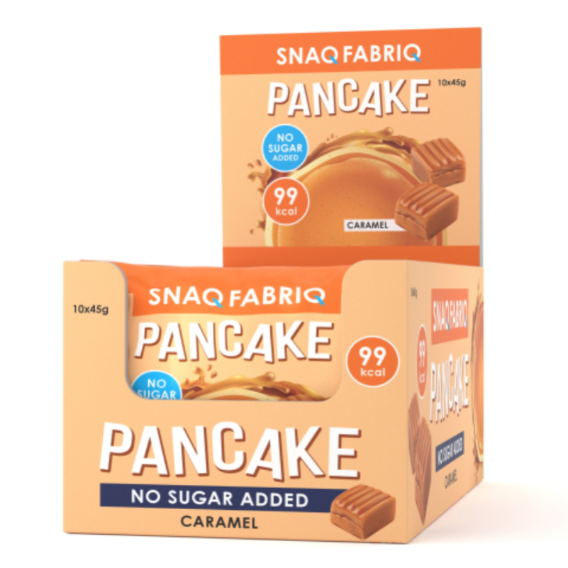 Snaq Fabriq Pancake 45 G 10 Pcs in Box - Soft Caramel Best Price in Dubai