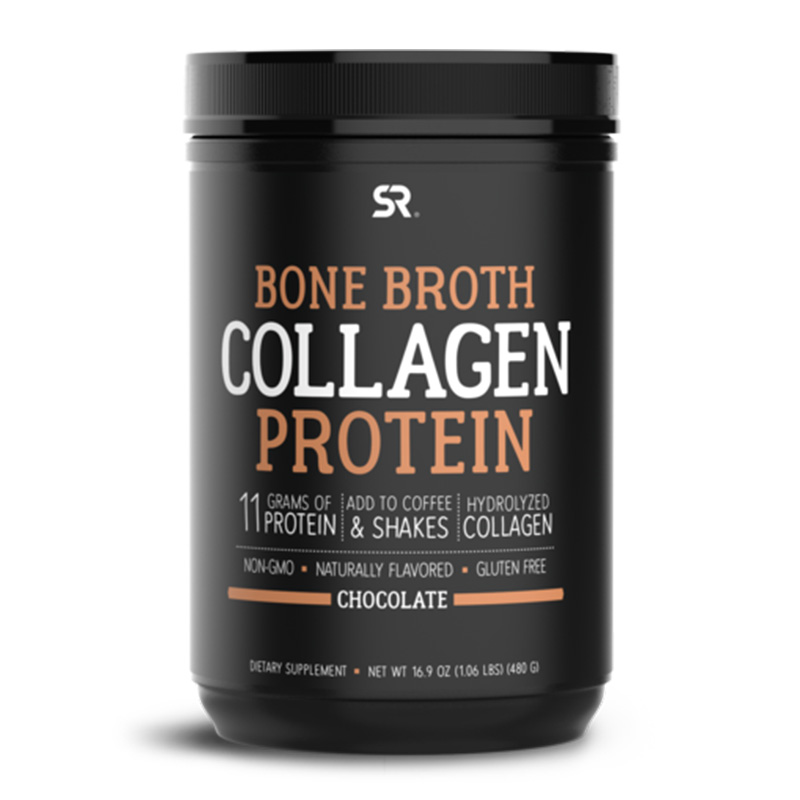 Sports Research Collagen + Bonebroth Protein Chocolate 30 Serving