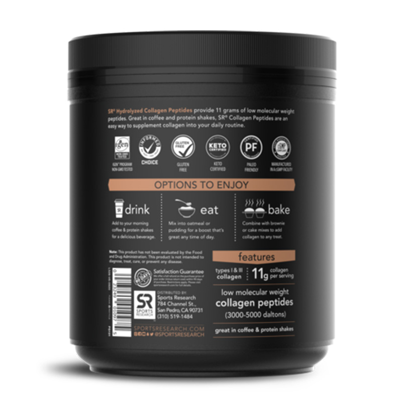 Sports Research Collagen Peptides Dark Chocolate 41 Serving Best Price in Dubai