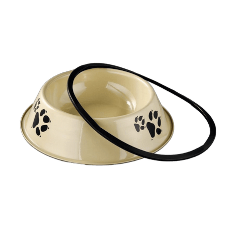 Stainless Steel Anti-skid Pet/Dog Feeding Bowl 18 CM - 10004 Best Price in UAE