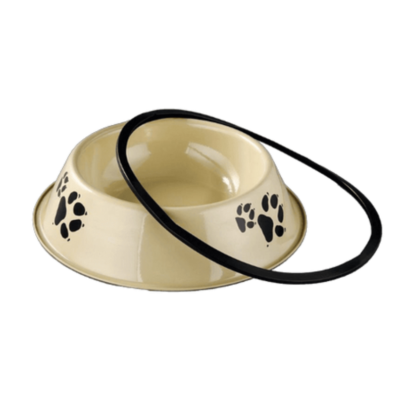 Stainless Steel Anti-skid Pet/Dog Feeding Bowl 30 CM - 10004 Best Price in UAE