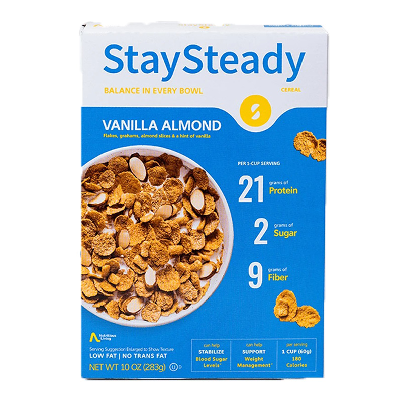 Stay Steady Cereal Vanilla Almond 1x6 Best Price in UAE