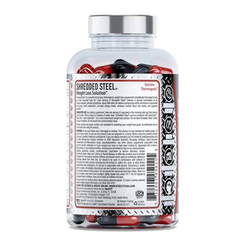 Steel Fit Shredded Steel Extreme Thermogenic Fat Burner 90 Caps Best Price in Dubai