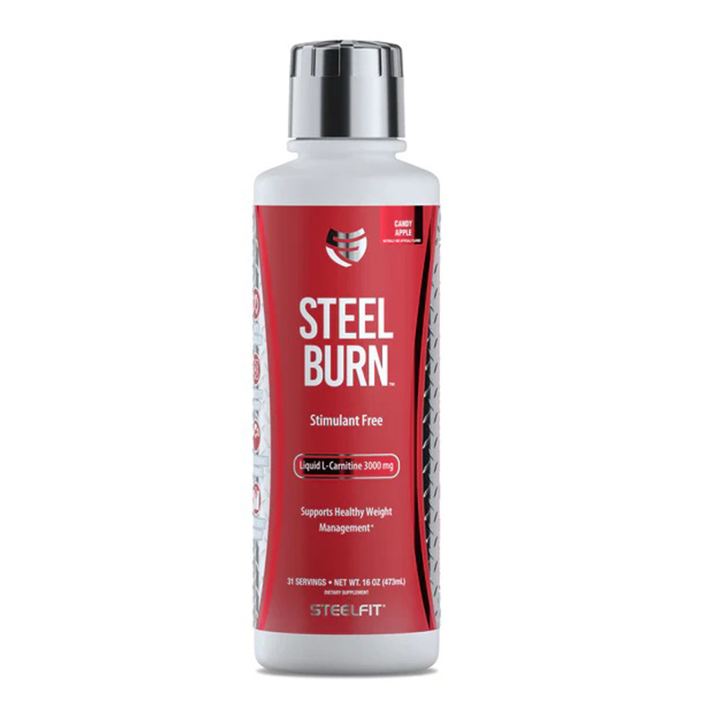 Steel Fit Steel Burn Liquid L-Carnitine 3000 mg 473 ml - Candy Apple