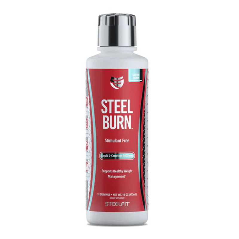 Steel Fit Steel Burn Liquid L-Carnitine 3000 mg 473 ml - Cotton Candy Best Price in UAE