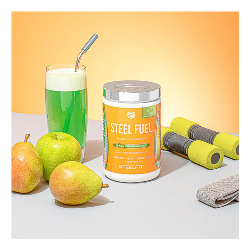 Steel Fit Steel Fuel Vegan Branched-Chain Amino Acids 330 G - Apple Pear Best Price in Abu Dhabi