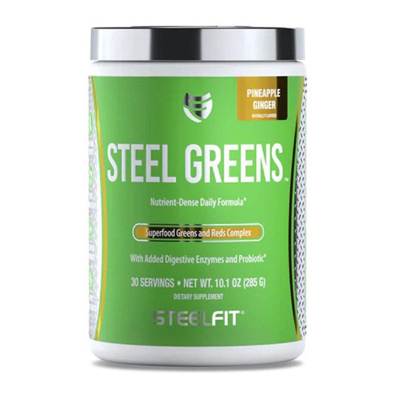 Steel Fit Steel Greens Superfood Greens and Reds Complex 285 G - Pineapple Ginger