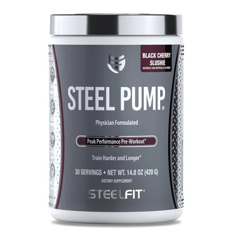 Steel Fit Steel Pump Peak Performance Pre-Workout 420 G - Black Cherry Slushie