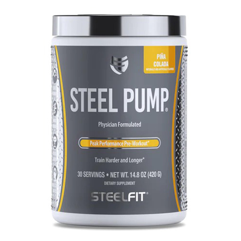 Steel Fit Steel Pump Peak Performance Pre-Workout 420 G - Pina Colada