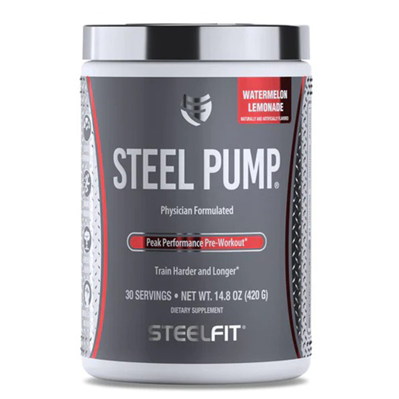 Steel Fit Steel Pump Peak Performance Pre-Workout 420 G - Watermelon Lemonade