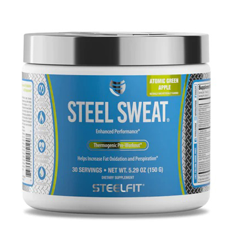 Steel Fit Steel Sweat Thermogenic Pre-Workout 150 G - Atomic Green Apple