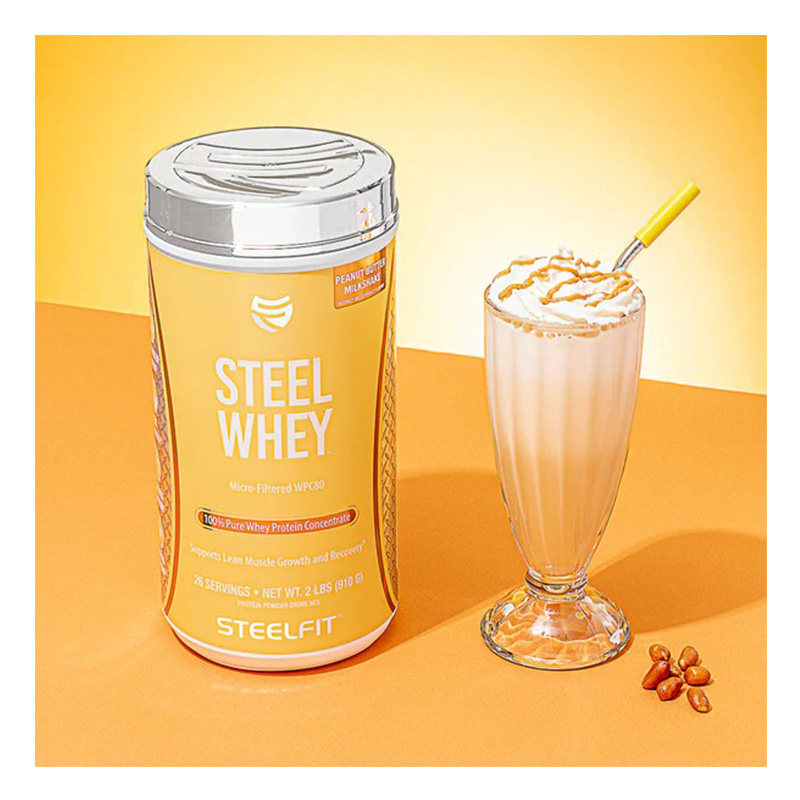 Steel Fit Steel Whey Protein Concentrate 910 G - Chocolate Milkshake Best Price in Abu Dhabi