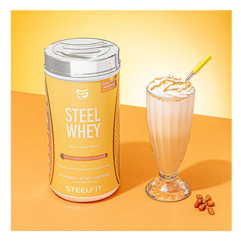Steel Fit Steel Whey Protein Concentrate 910 G - Peanut Butter Milkshake Best Price in Abu Dhabi