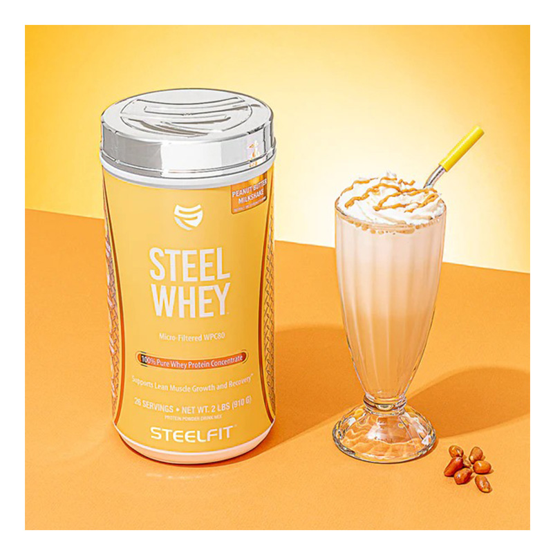 Steel Fit Steel Whey Protein Concentrate 910 G - Vanilla Milkshake Best Price in Abu Dhabi