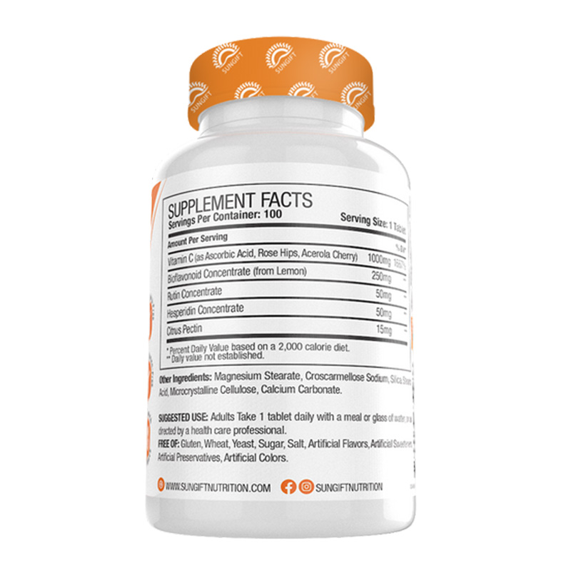 Sungift Nutrition Vitamin C 1000Mg 100 Tabs Best Price in Abu Dhabi