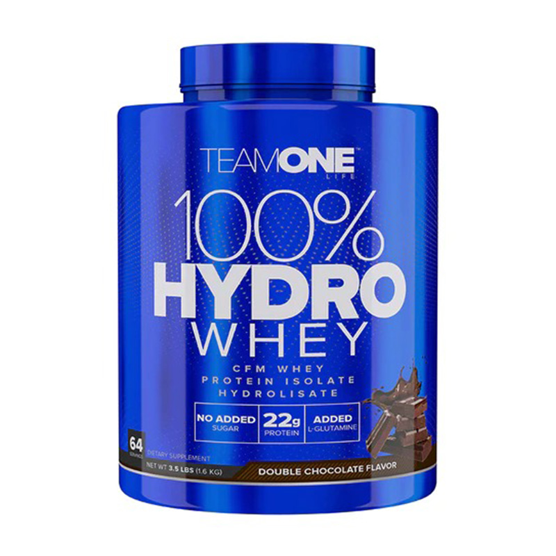 Team One Life 100% Hydro Whey 1600 g - Double Chocolate