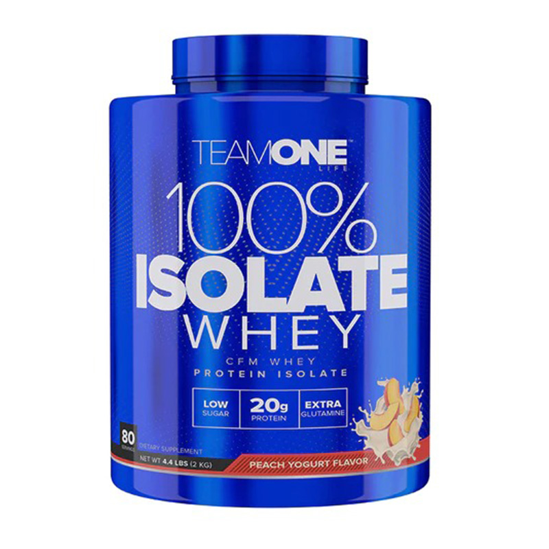 Team One Life 100% Isolate Whey 2000 kg - Peach Yogurt