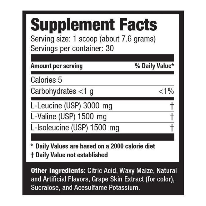 Ultimate Nutrition Flavored BCAA Powder 12000 60 Servings - Grape Best Price in Dubai