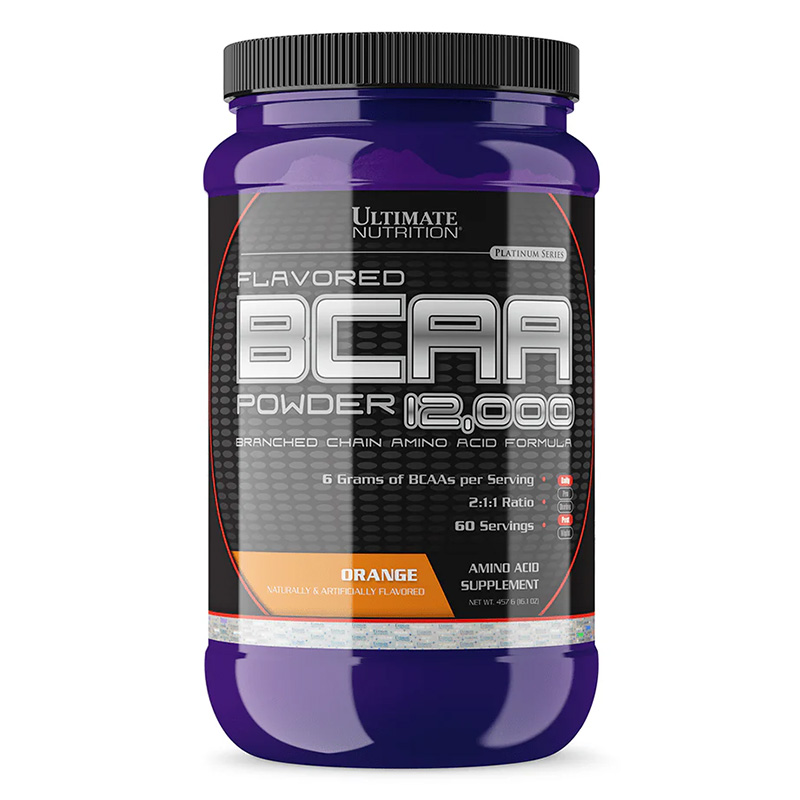 Ultimate Nutrition Flavored BCAA Powder 12000 60 Servings - Orange