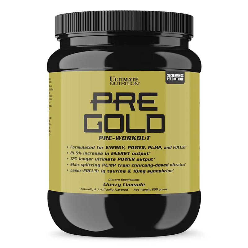 Ultimate Nutrition Post Gold Pre Workout 30 Servings - Cherry Limeade