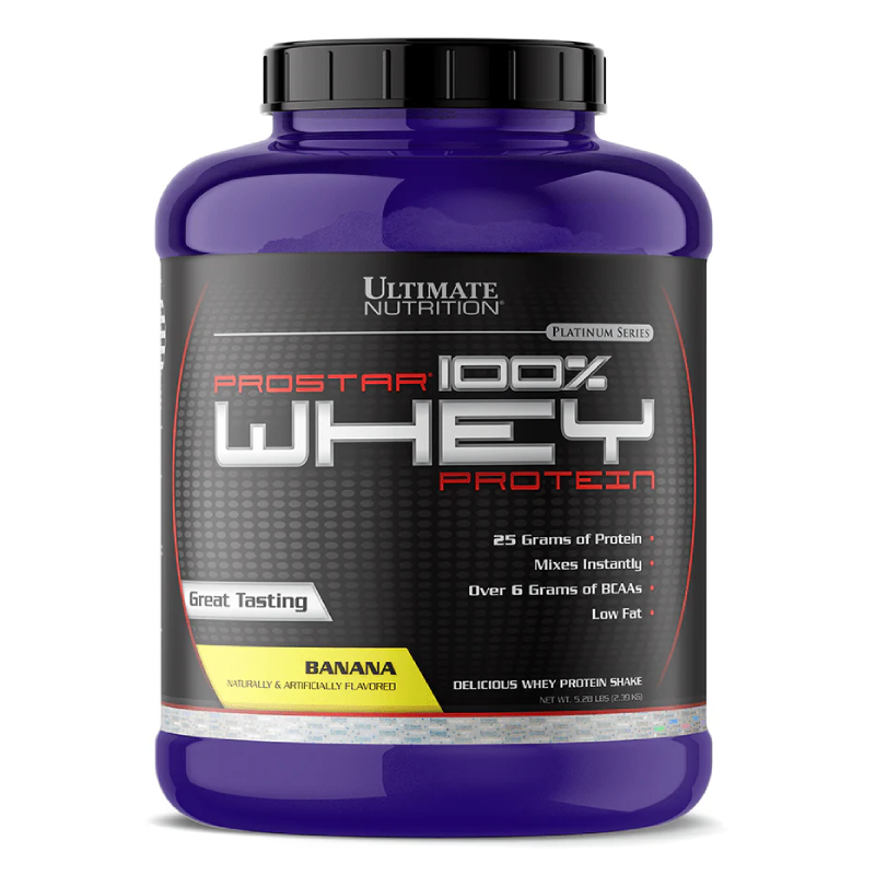Ultimate Nutrition Prostar 100% Whey Protein 5.28 lbs - Banana