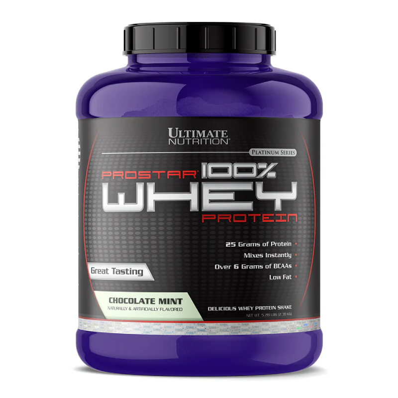 Ultimate Nutrition Prostar 100% Whey Protein 5.28 lbs - Chocolate Mint
