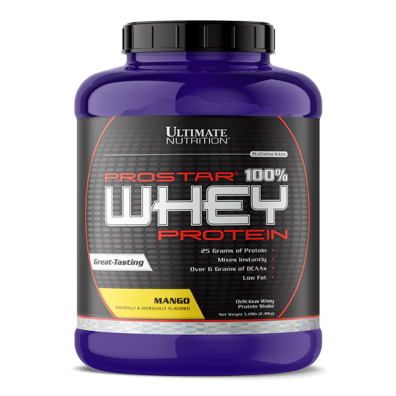 Ultimate Nutrition Prostar 100% Whey Protein 5.28 lbs - Mango