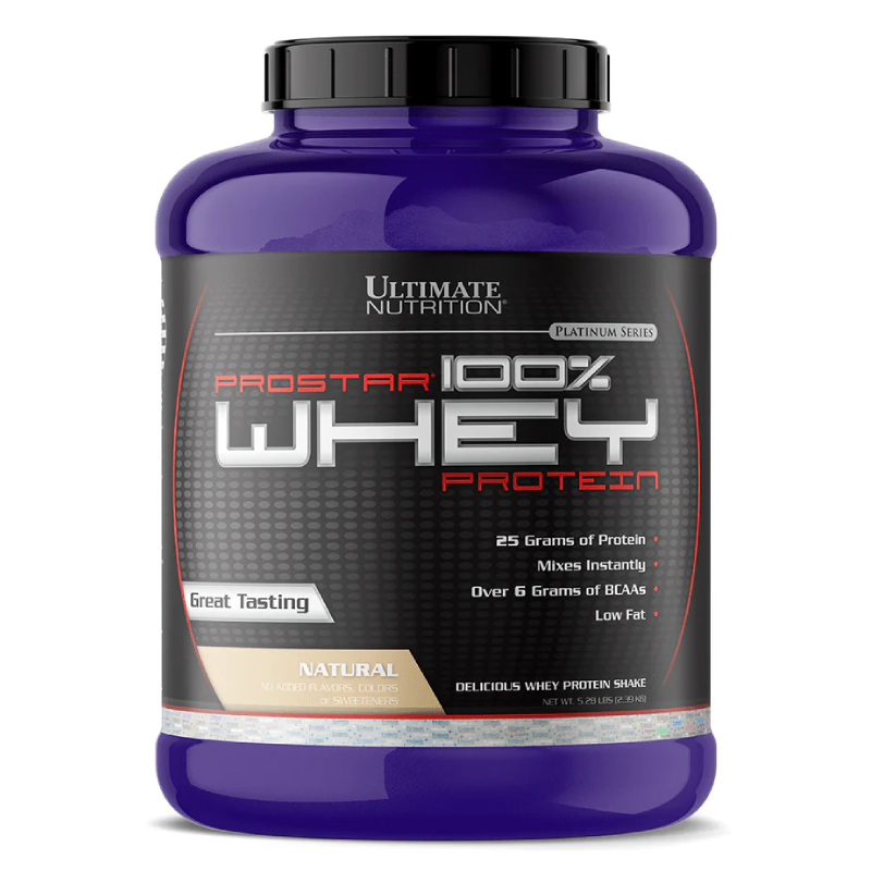 Ultimate Nutrition Prostar 100% Whey Protein 5.28 lbs - Natural