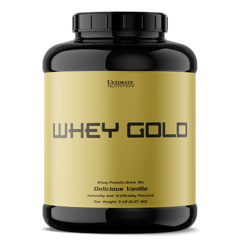 Ultimate Nutrition Whey Gold Protein Supplement 5 lbs - Delicious Vanilla
