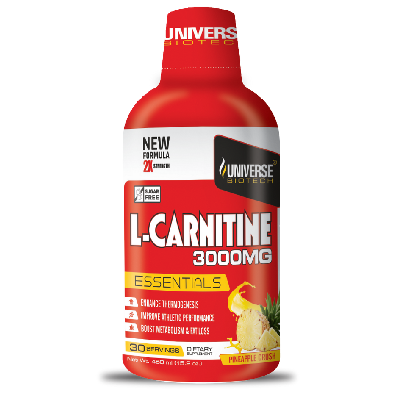Universe Biotech L-Carnitine 3000mg 30 Servings – Pineapple Best Price in UAE