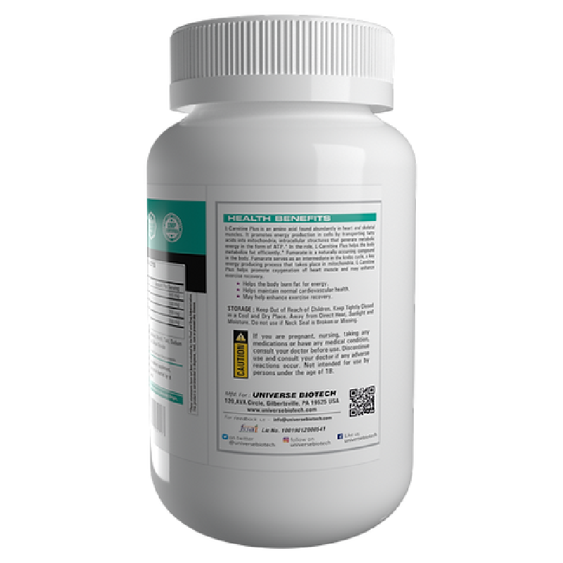 Universe Biotech L-Carnitine Plus 60 Tabs Best Price in UAE
