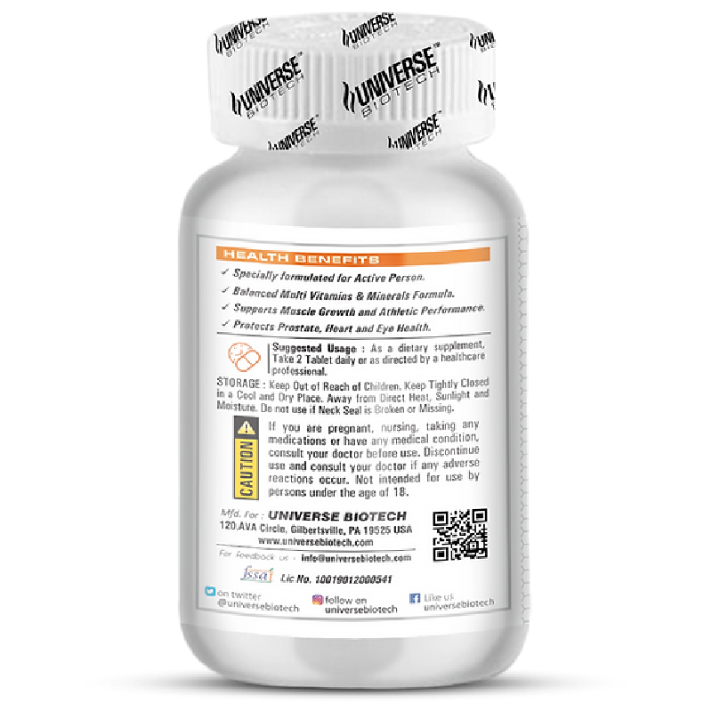 Universe Biotech Multivitamins 100 Tabs Best Price in UAE