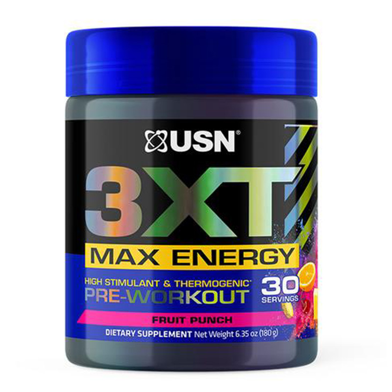 USN 3XT Max Energy pre Workout 30Servings Fruit Punch