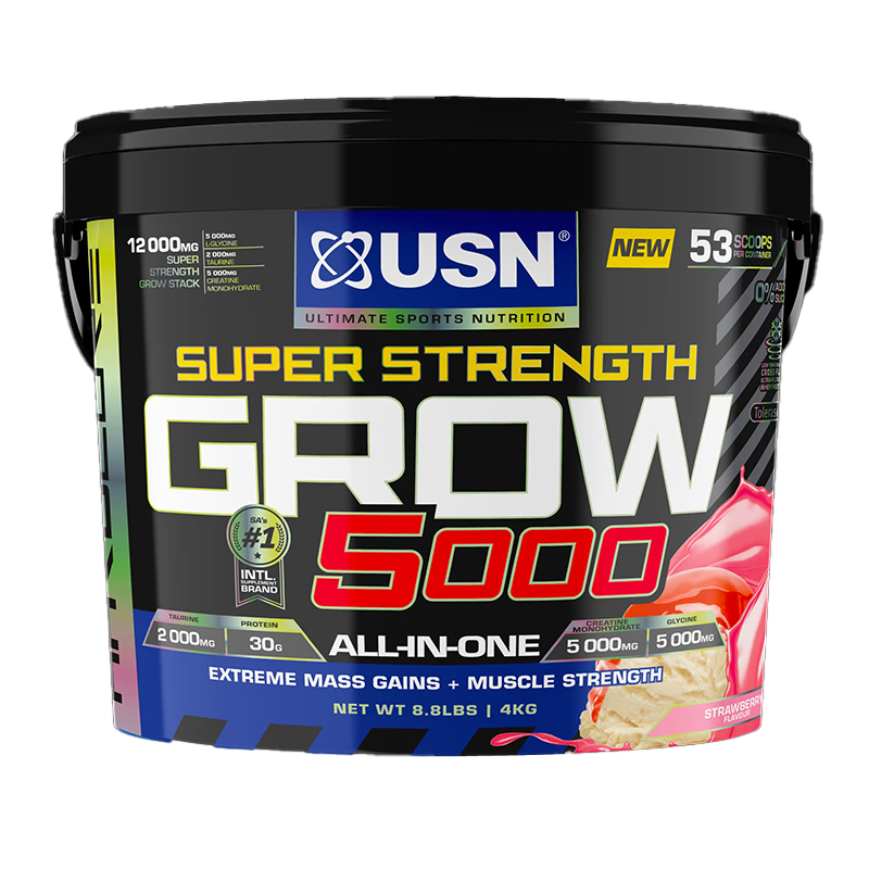 USN Super Strength Grow 5000 4 kg - Strawberry