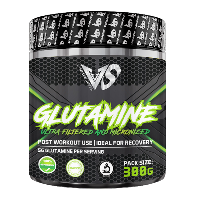V-Shape Supps Glutamine Flavored - Unflavored 300g