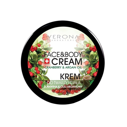 Verona Natural Essence Face and Body Cream Cranberry and Argan Oil Price Dubai