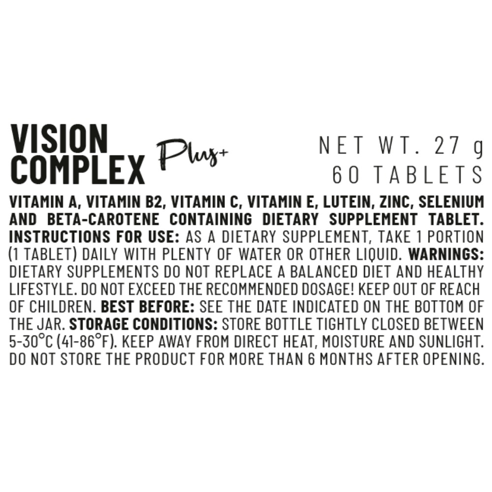 Vitacorp Plus Vision Complex 60Tabs Best Price in Abu Dhabi